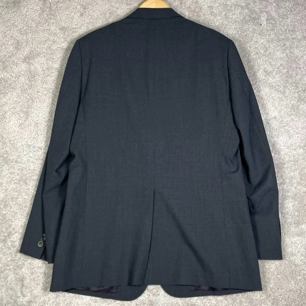Brooks Brothers Suit Men 44L 37x29 Grey BrooksCool Fitzgerald Wool Blend